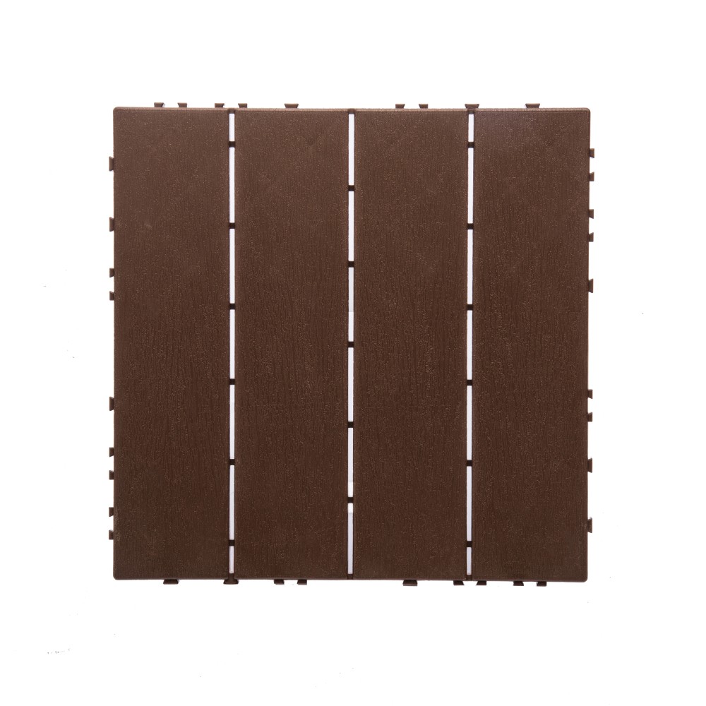 11.42″x11.42″ Plastic Interlocking Deck Tiles – 61.60 Sq.Ft Outdoor Plastic