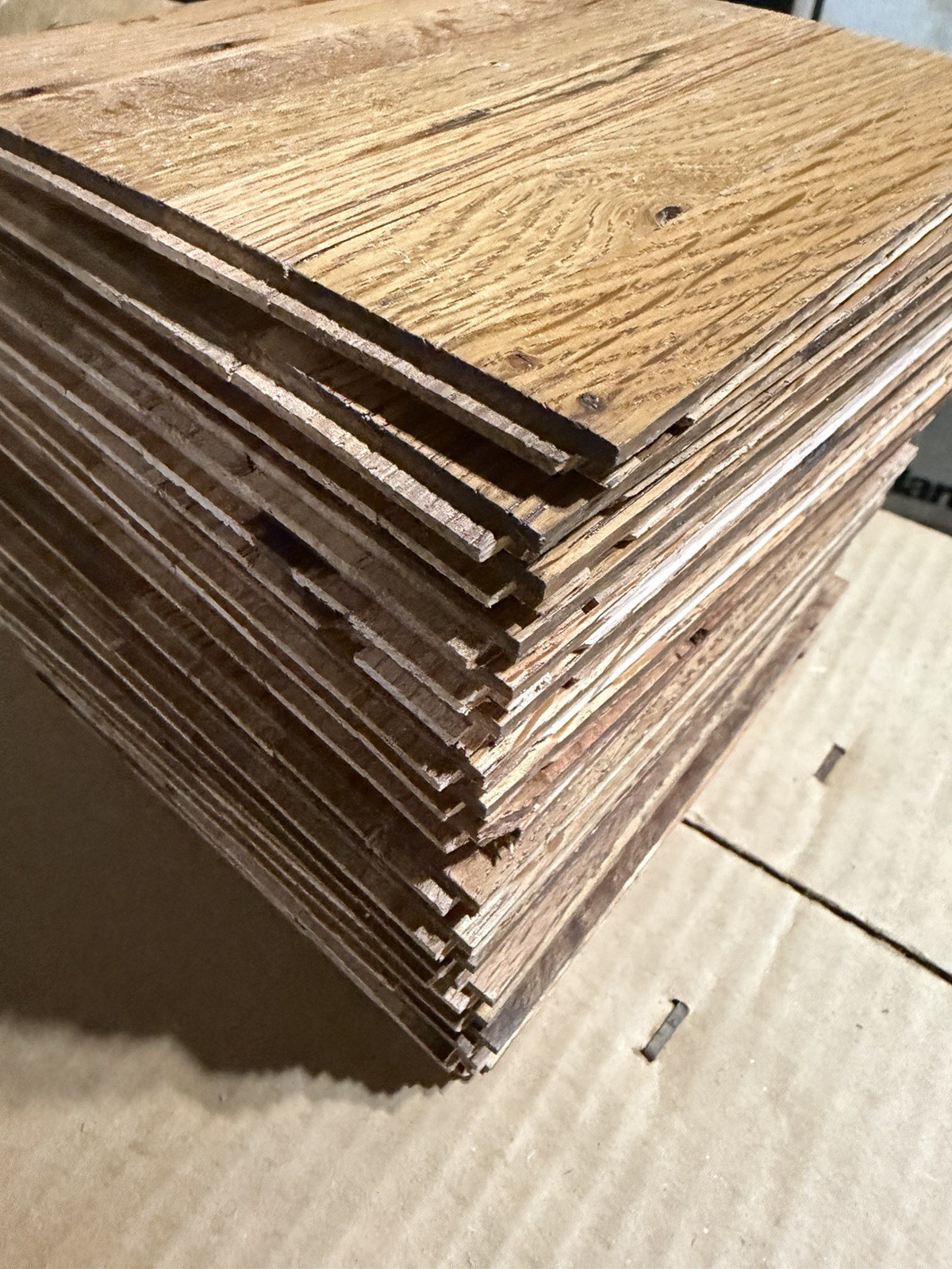 Oak Parquet Flooring COLOR TILE HONEY 6x6x5/16: 20 Tiles (5 Sq Ft)