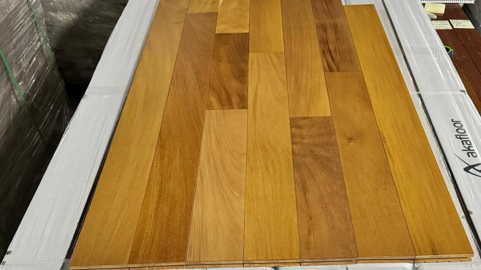 GARAPA Brazilian GOLDEN TEAK, Solid Prefinished Hardwood Floor
