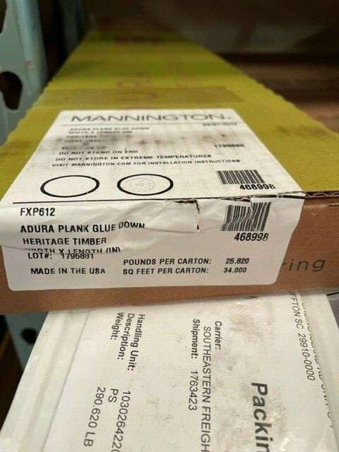Mannington ADURAFLEX LVT Vinyl Plank 6X48 FXP612 Heritage Timber