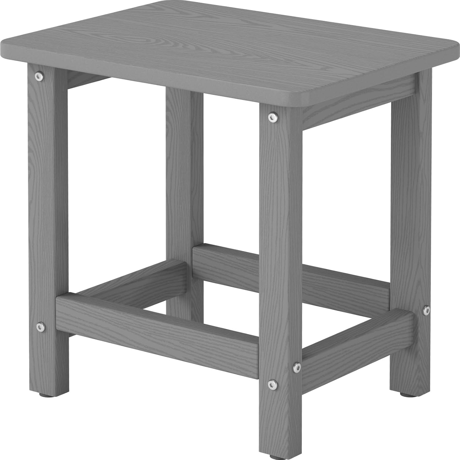 Weatherproof Outdoor Side Table HDPE Small Outdoor Table Adirondack 16.6-Inch