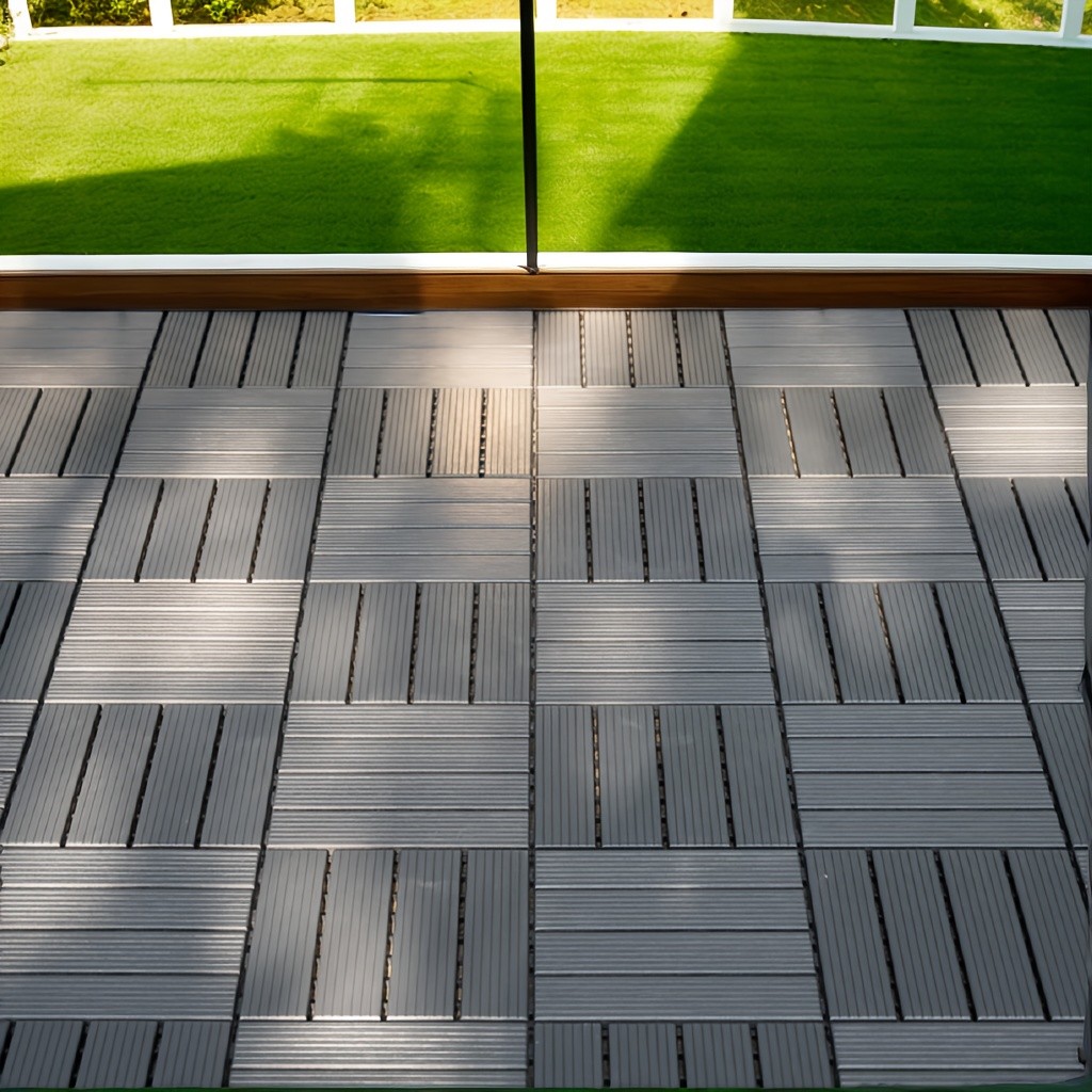 Interlocking Deck Tiles – 44 Packs of 12″ X 12″ Terrace Tiles