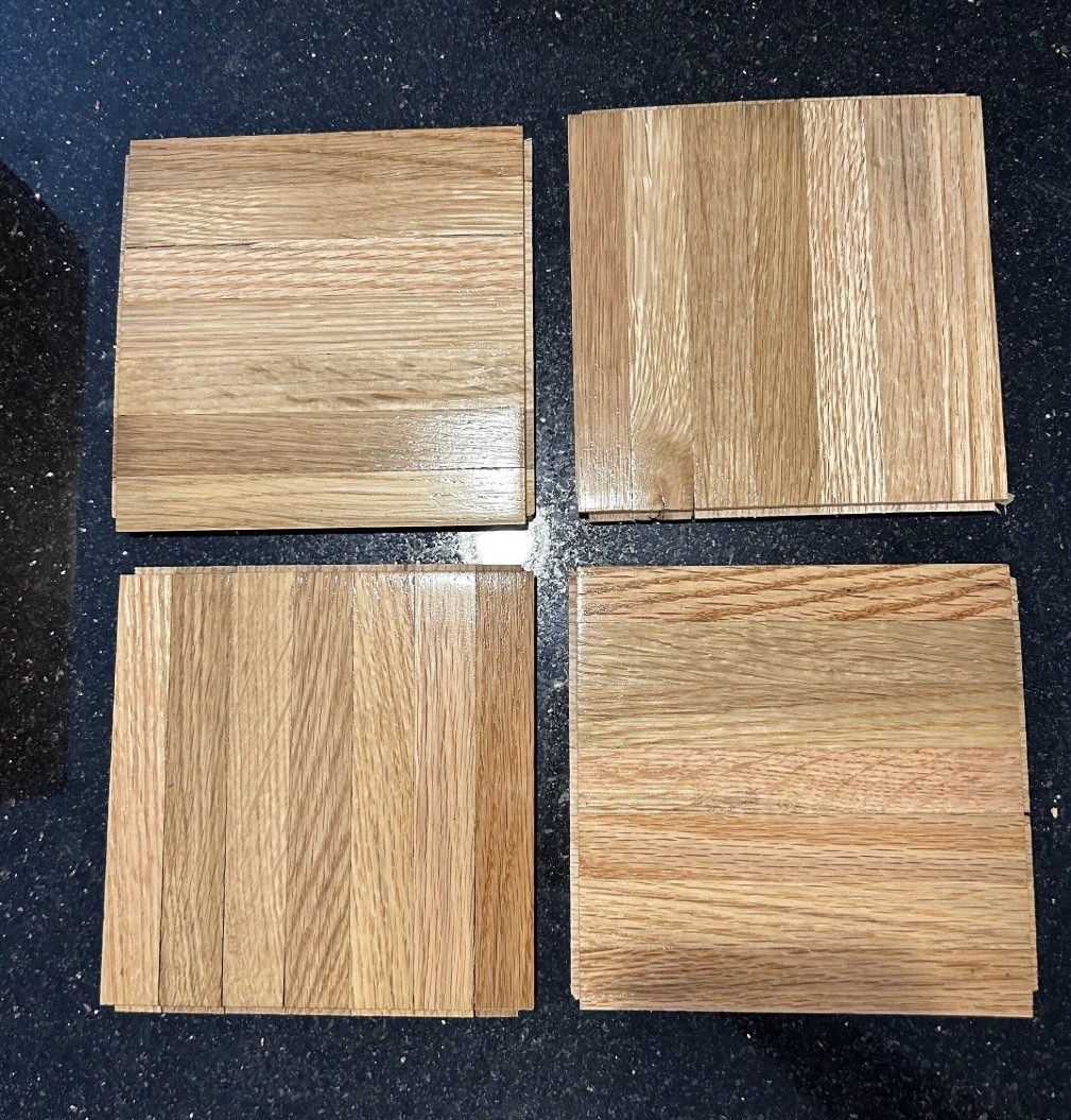OAK PARQUET FLOOR: 20pcs 6″x6″x5/16″: Bruce Natural AHS100 5 Sq ft NEW!