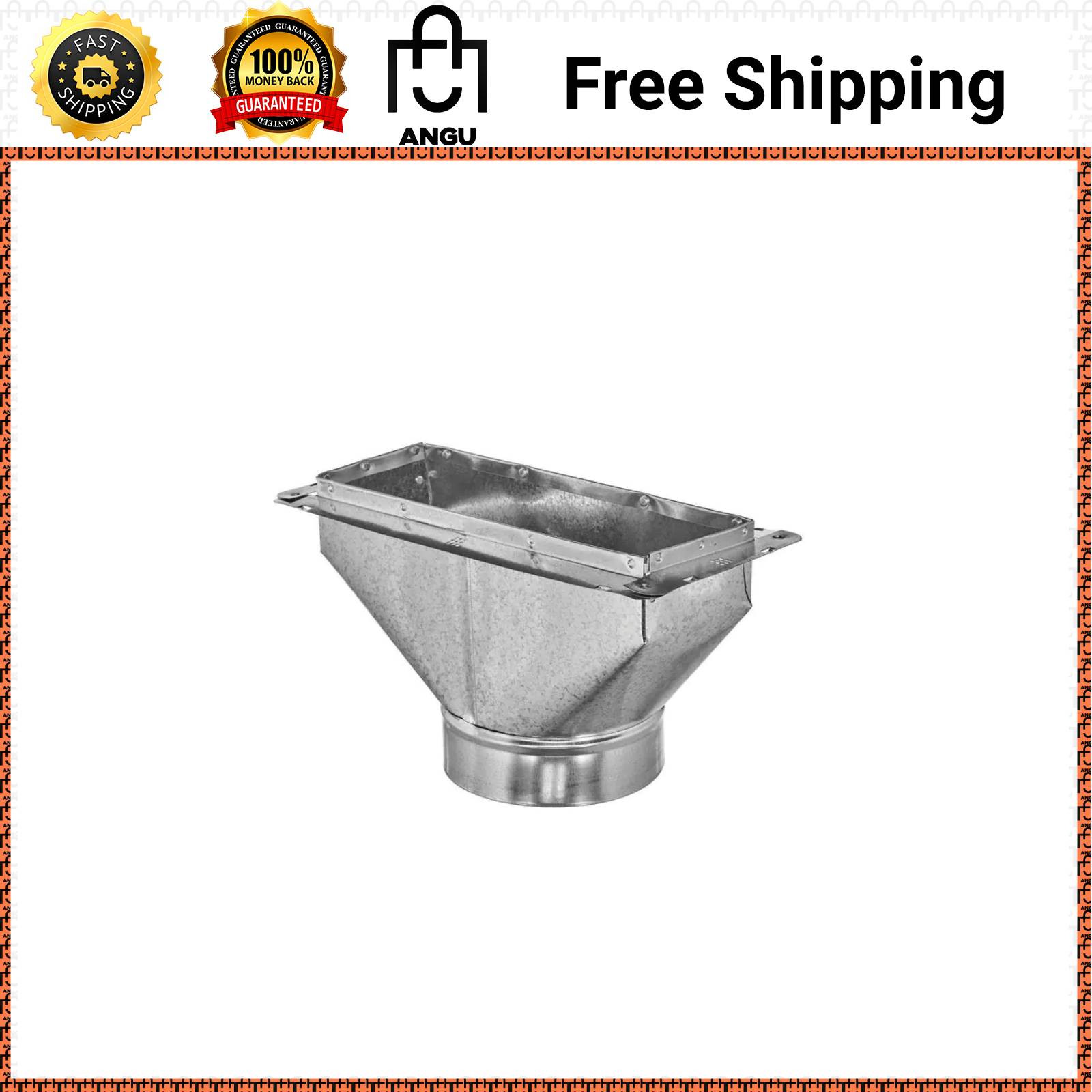 12 In. X 6 In. to 6 In. Universal Register Box with Flange