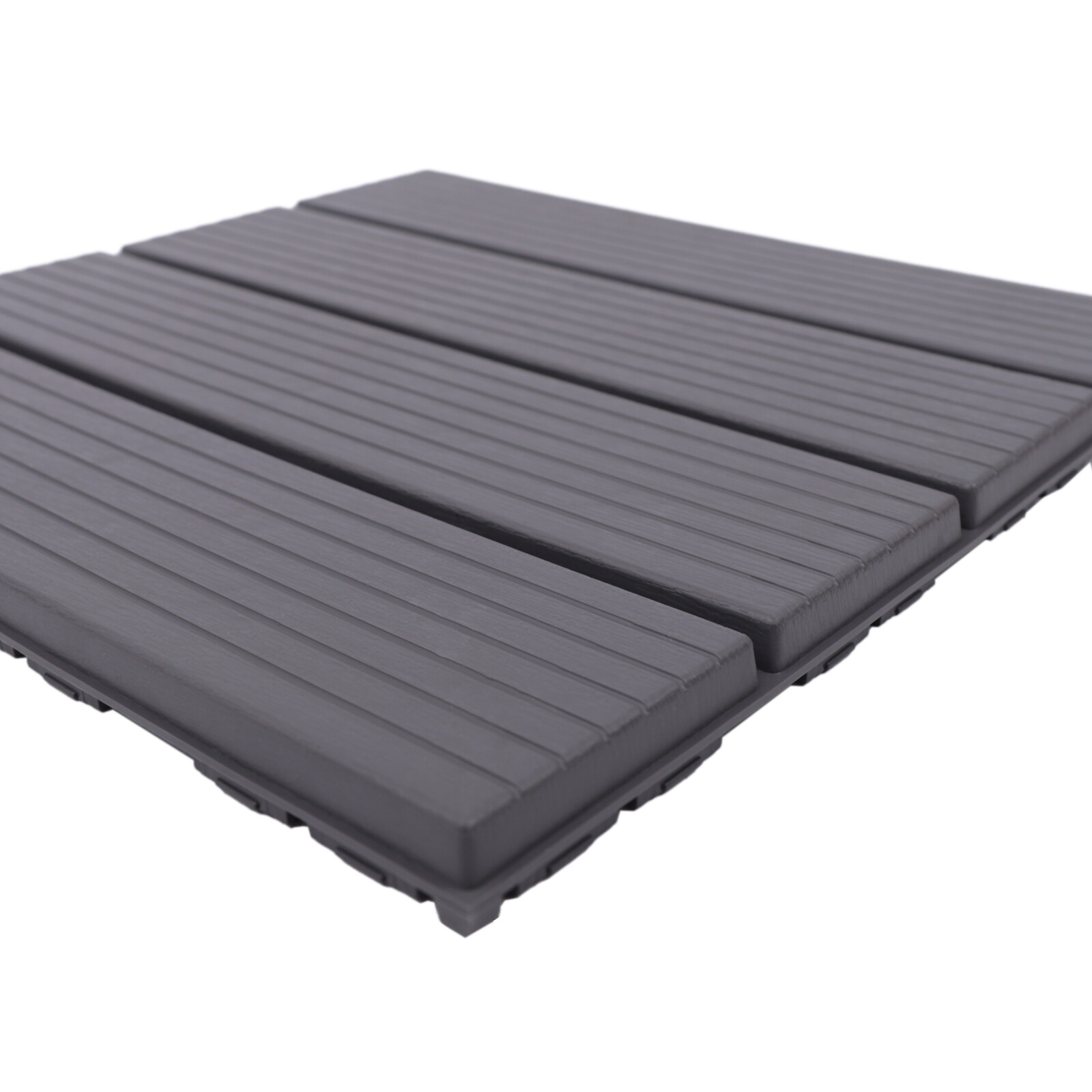 PP Plastic Composite Patio Deck Tiles Non-slip W/ Drainage System For Flooring