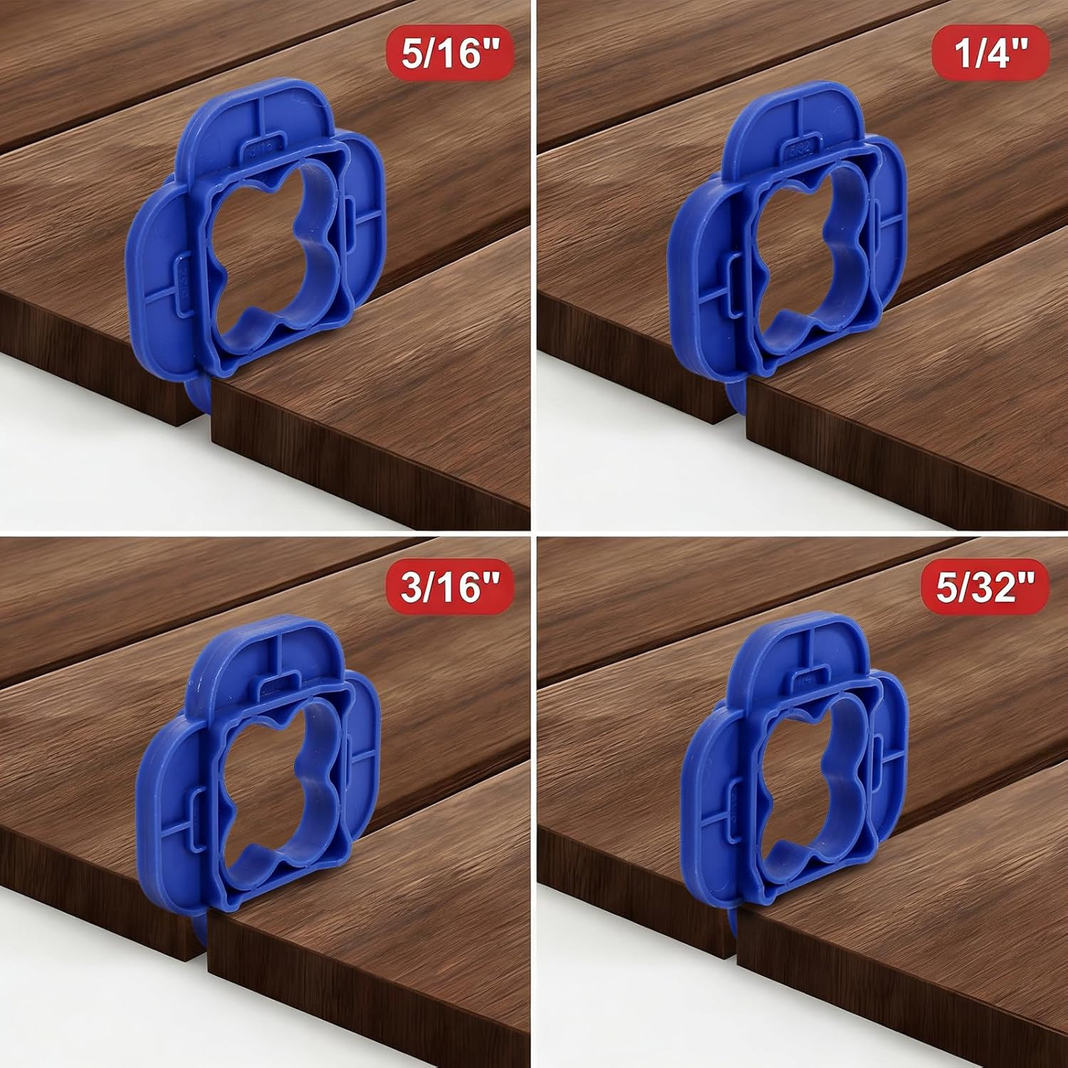 24-Pack 4-in-1 Deck Spacers for Composite, PVC & Hardwood Decking