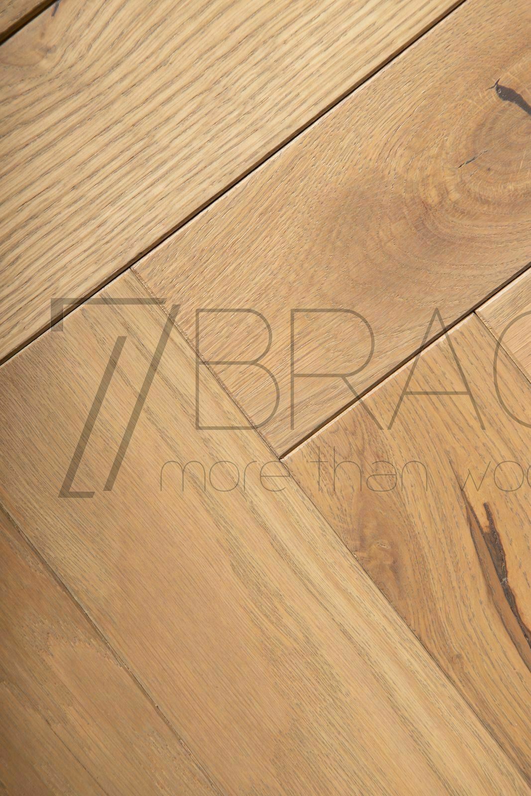 14/6x70x500mm Rustic Oak Engineered Herringbone Parquet Gray oiled RICHMOND