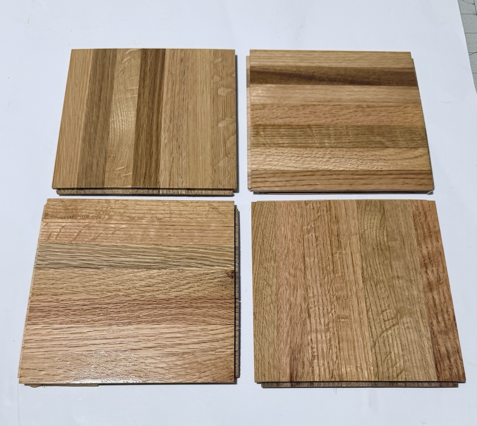 OAK PARQUET FLOOR: 12pcs 6″x6″x5/16″: Hartco Natural 3 Sq ft NEW!