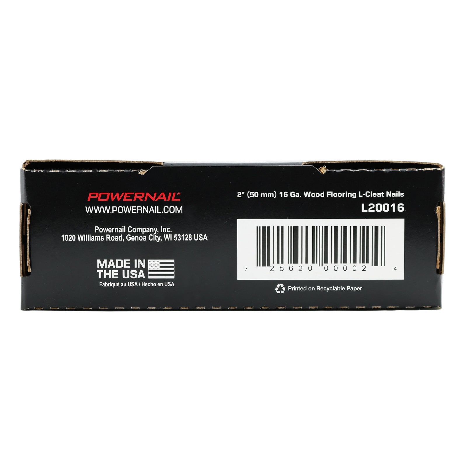 16 Gauge 2″ L-Cleat Nails for Hardwood Flooring – Box of 1000