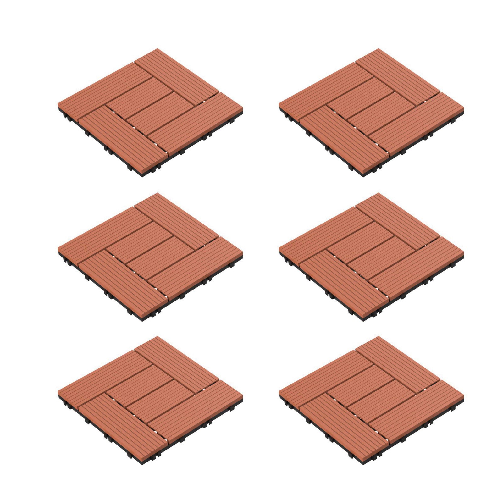 50lg1190 Patio And Deck Tiles “ Interlocking Crisscross Pattern Outdoor Flooring