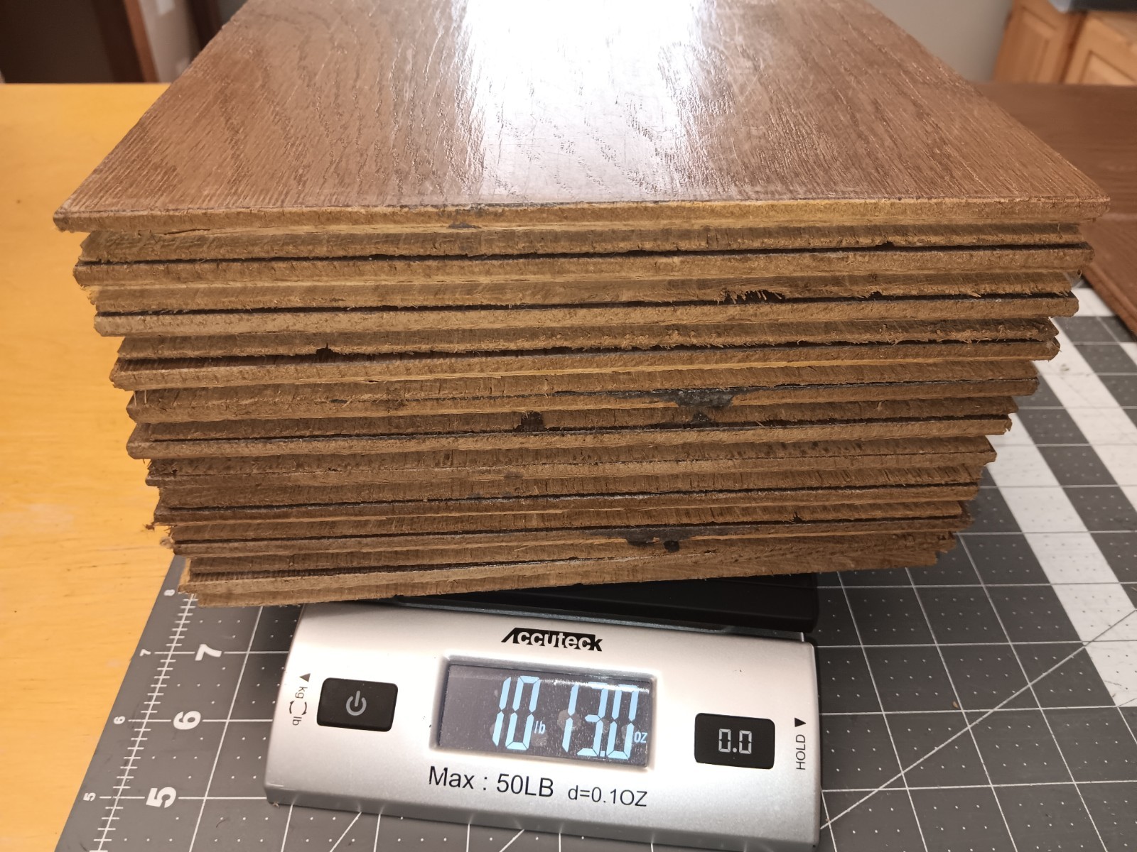 9×9 Inch NEW OLD STOCK Vintage BRUCE Solid Oak Parquet Floor Tiles Prefinished