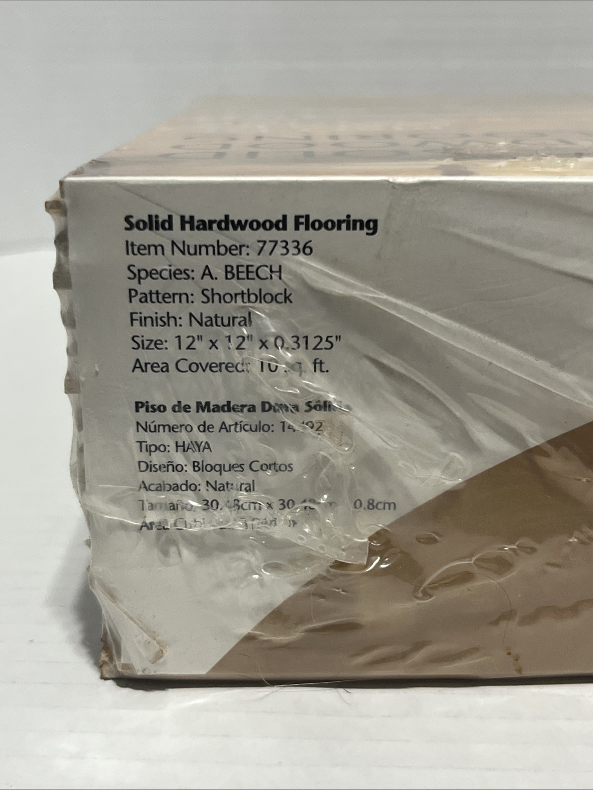 TRAFFIC MASTER Hardwood 12x12x.3125″ Floor Tiles 10 Sq. Ft. A.Beech #77336 – NEW