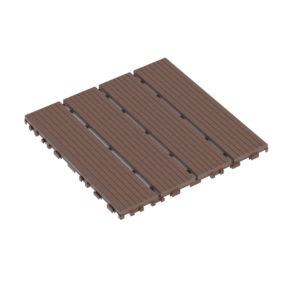 44pcs Plastic Interlocking Deck Tiles Patio Decking Tiles 12″x12″ Waterproof USA