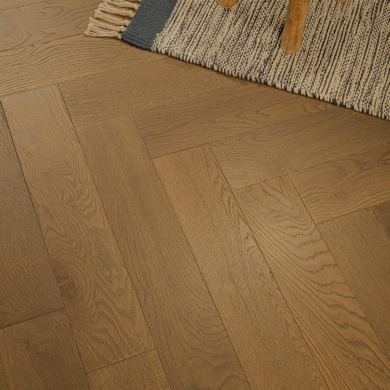 Sterlington Wellow Oak Herringbone Engineered Hardwood Flooring, 15.5 Sq. Ft.