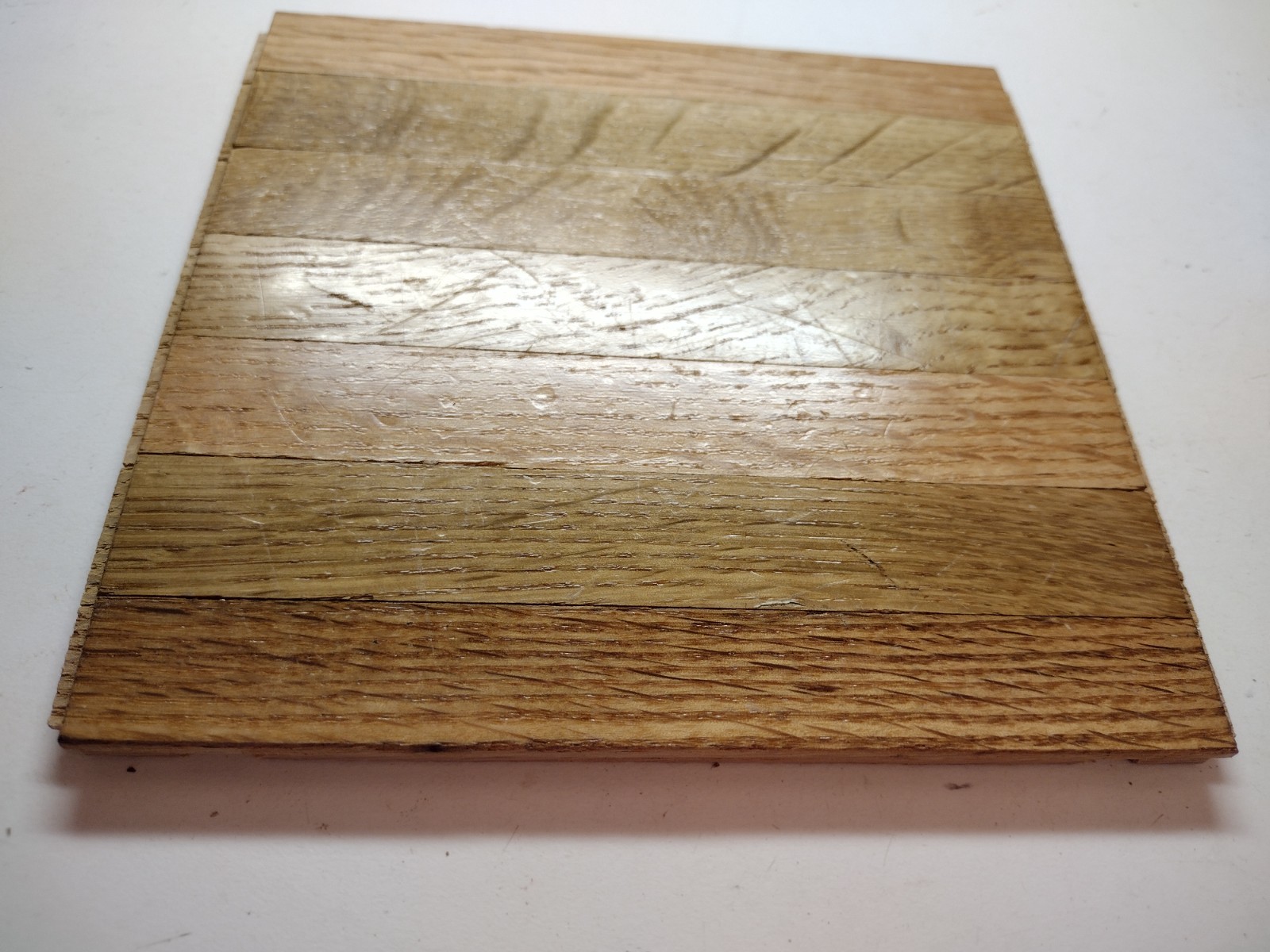 1 Bruce 6″x6″ Square 5/16″ Light Natural Oak Parquet Tile AHS100 Desert 7 Finger