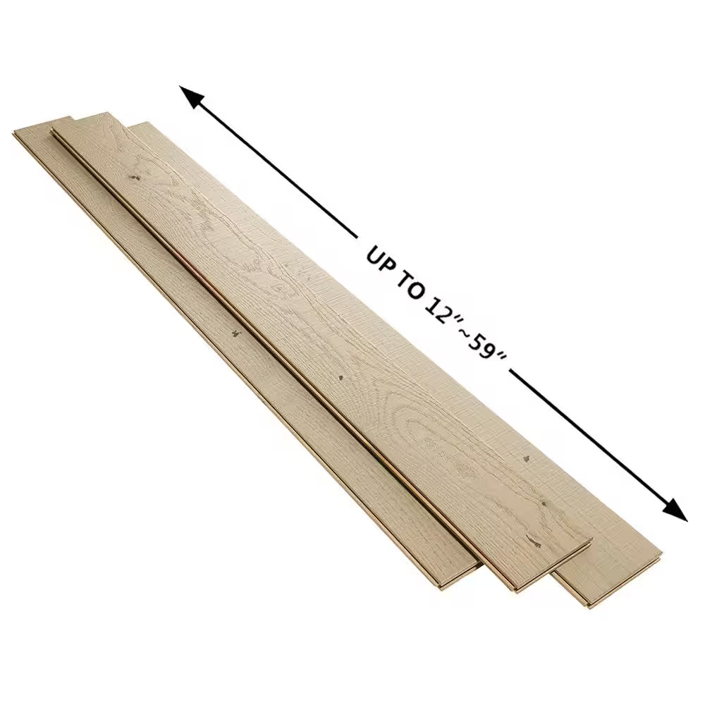 Pebble Beach French Oak 3/4 In. T X 5 In. W Distressed Solid Hardwood Flooring (