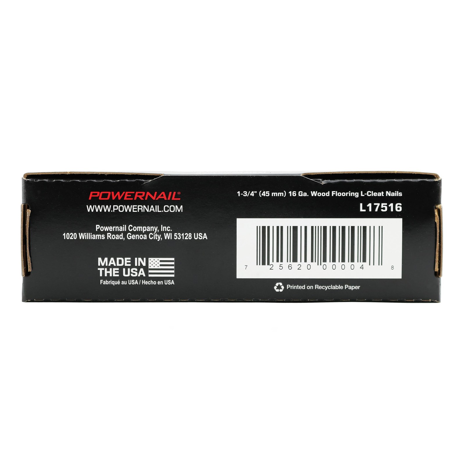 1000 Box L17516 16 Gauge 1-3/4 Inch Length L-Cleat Nails Hardwood Flooring