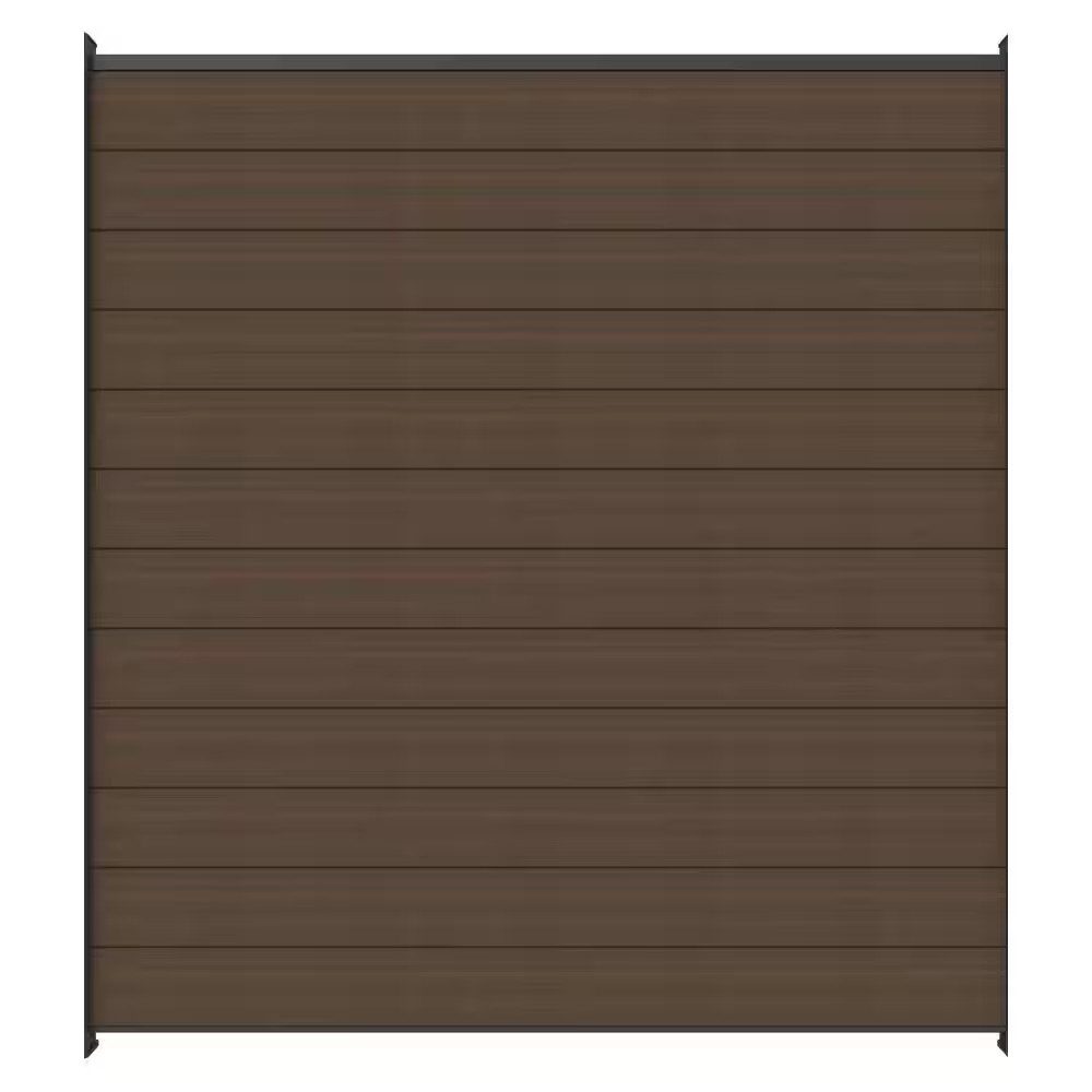 Ultraeasy Flat Style Enclosures 6 Ft. X 6 Ft. Brazilian Ipe Composite Horizontal