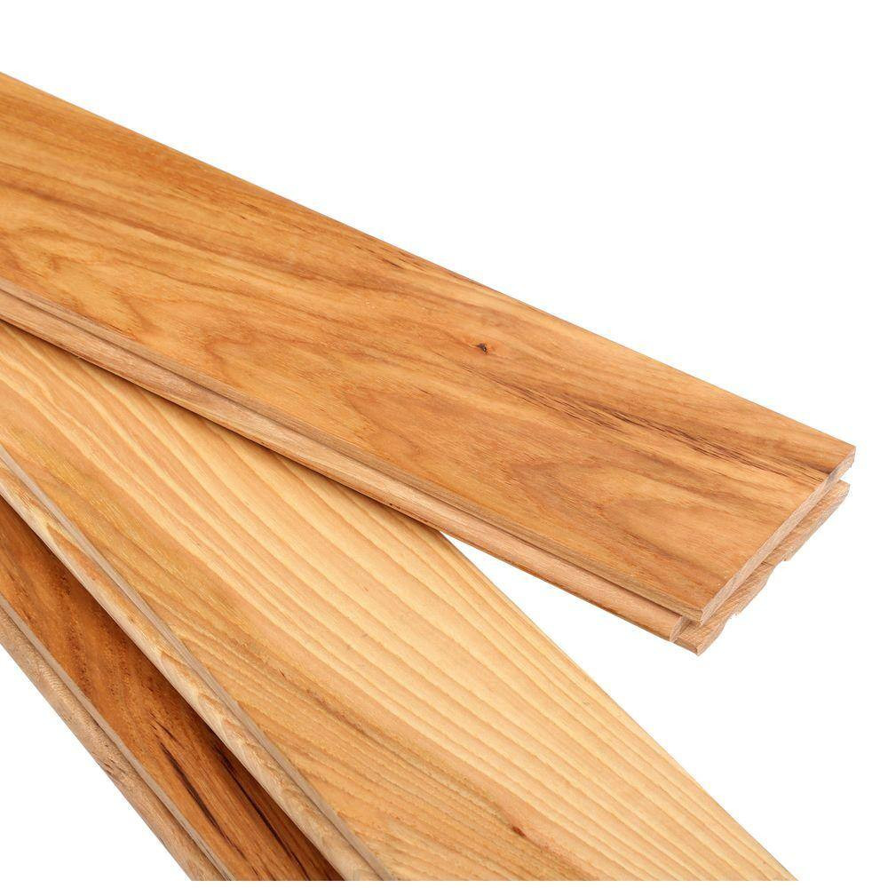 American Home Rustic Natural Hickory 3/4 In. T X 3-1/4 In. W Smooth Solid Hardwo