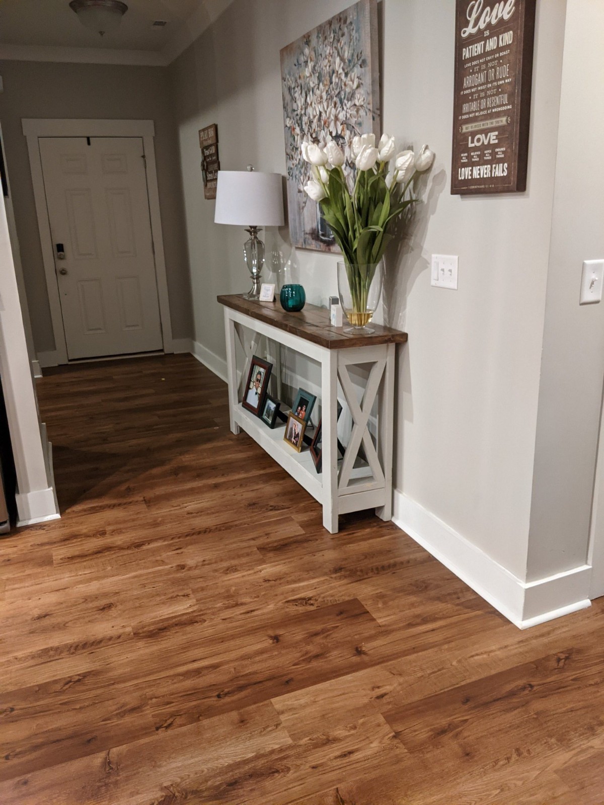 Pecan- LVP (Luxury vinyl plank) flooring- Case brand