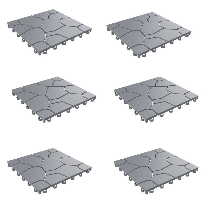 Interlocking Deck Tiles Outdoor Flooring Weather Resistant Drainage Quick Setup