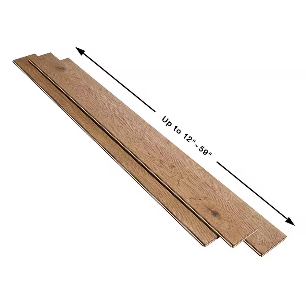 Point Paradise French Oak 3/4 In. T X 5 In. W Wire Brushed Solid Hardwood Floori