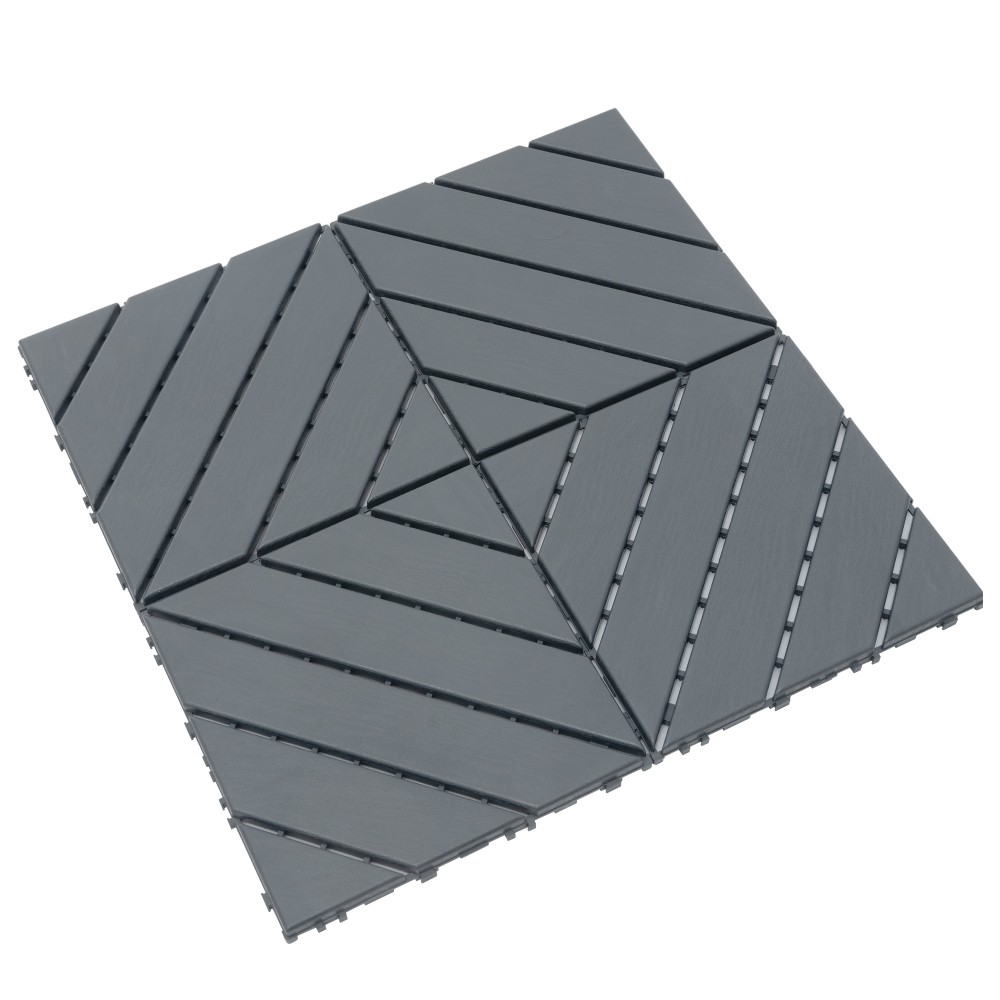 44Pcs Plastic Interlocking Deck Tiles Patio Deck Tiles,12″x12″ Square Waterproof
