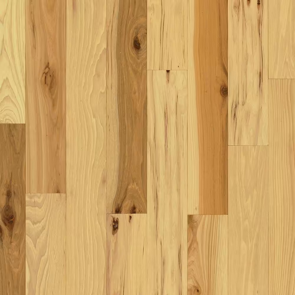 Plano Natural Hickory 3/4 In. T X 2-1/4 In. W Smooth Solid Hardwood Flooring (20