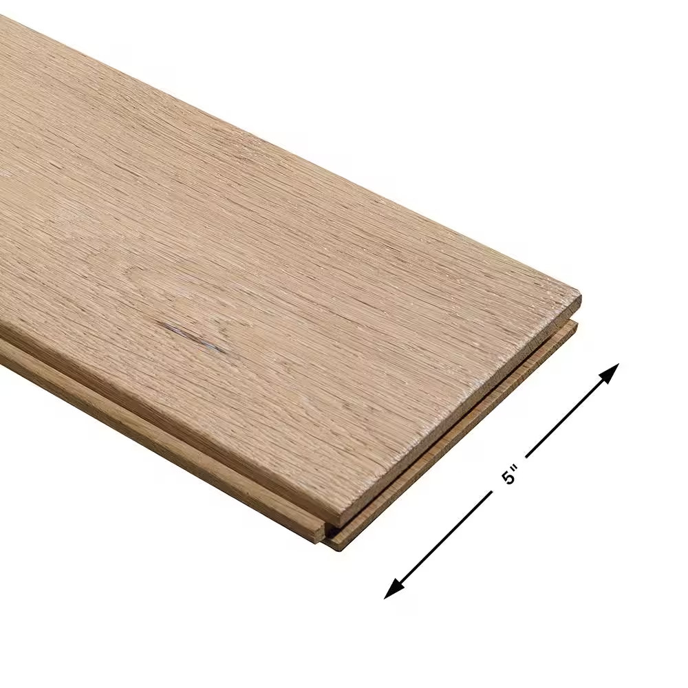 Ladera French Oak 3/4 In. Thick X 5 In. Wide Light Wire Brushed Solid Hardwood F