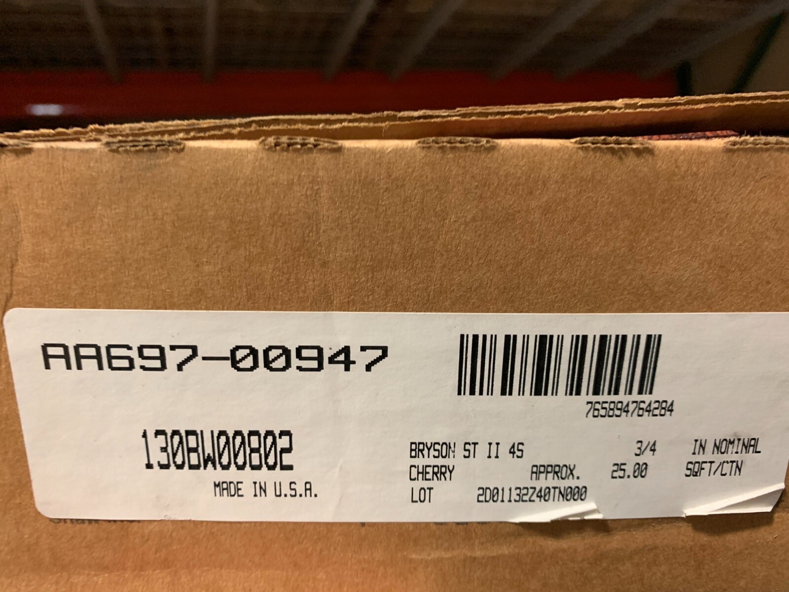 Anderson AA697-00947 BRYSON II4S STRIP OAK CHERRY 3/4 X 2.25