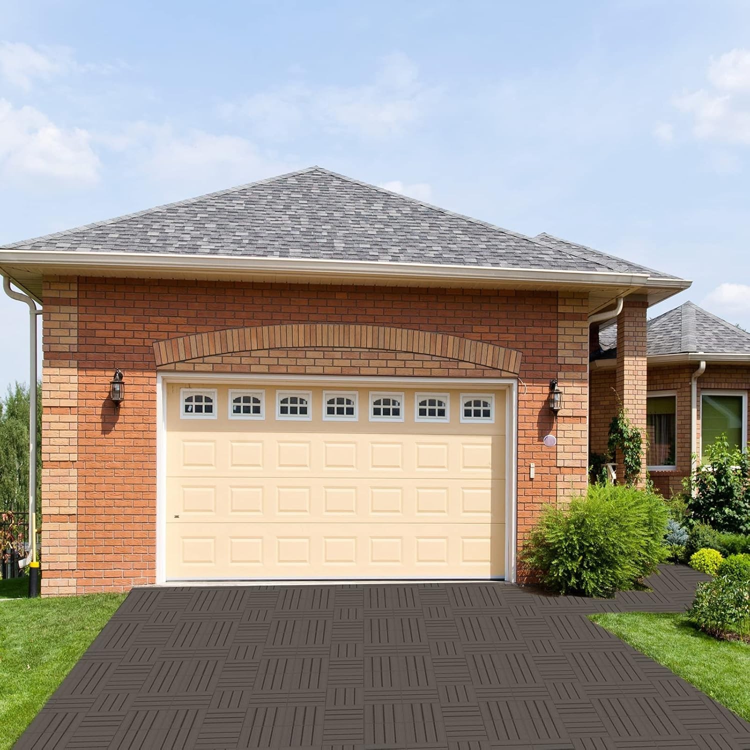 Durable Waterproof Interlocking Deck Tiles, 9 Pack, Perfect for All-Weather Use