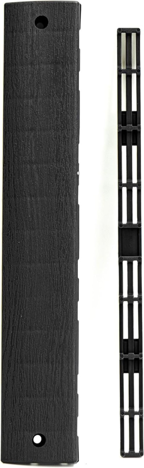 Dark Grey Interlocking Deck Edge Tiles – 4 Pack, Waterproof, Easy Install
