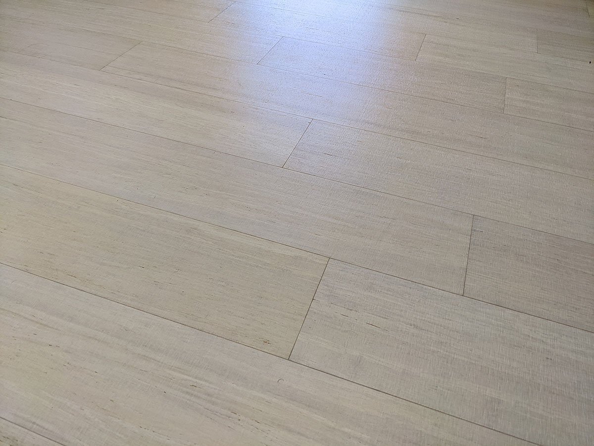 8″ Sample Piece – Ambient® Brushed Linen Floating Strand Bamboo Flooring