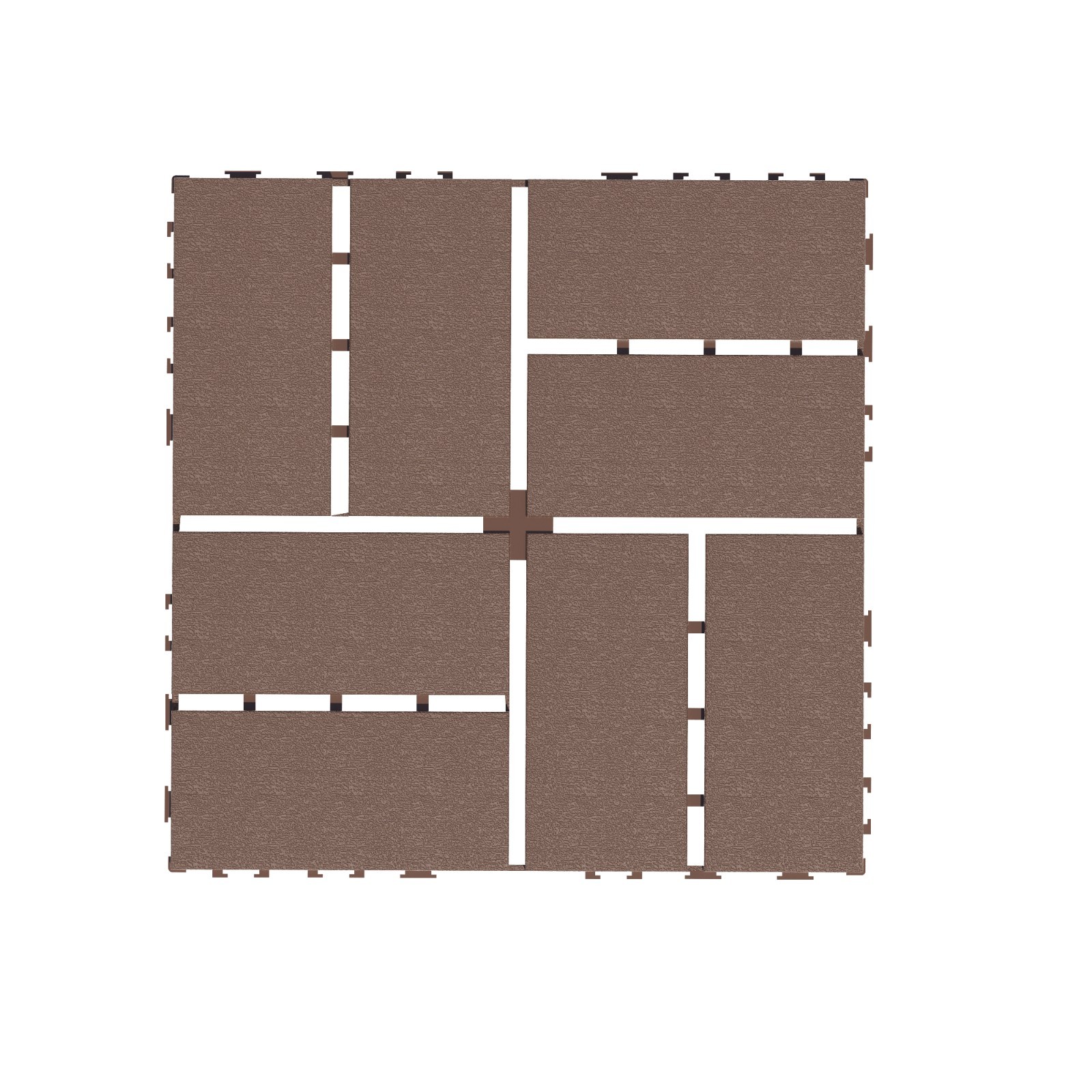 44PCS Interlocking Deck Tiles 12×12” Square Waterproof Outdoor All Weather Use