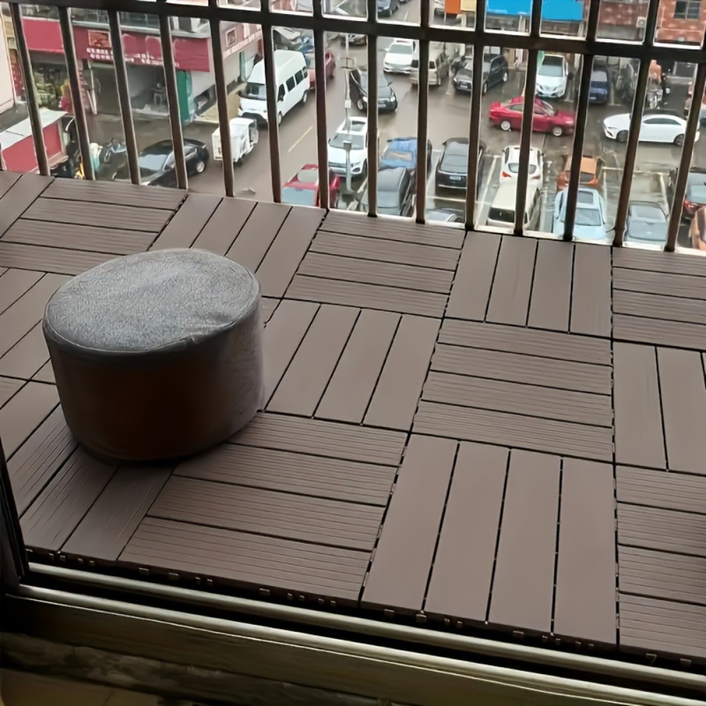 FAXHION 48/24 Pieces – 12 X 12 Interlocking Terrace Tiles