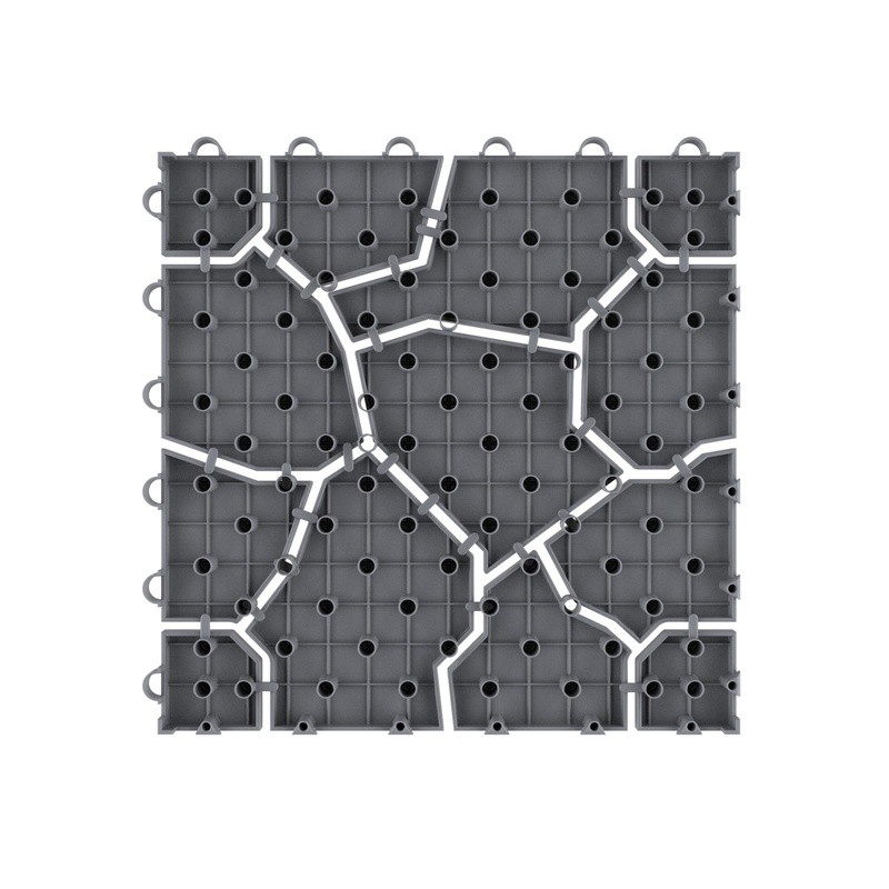 Interlocking Deck Tiles Outdoor Flooring Set 6 Pieces Durable Easy Assembly New