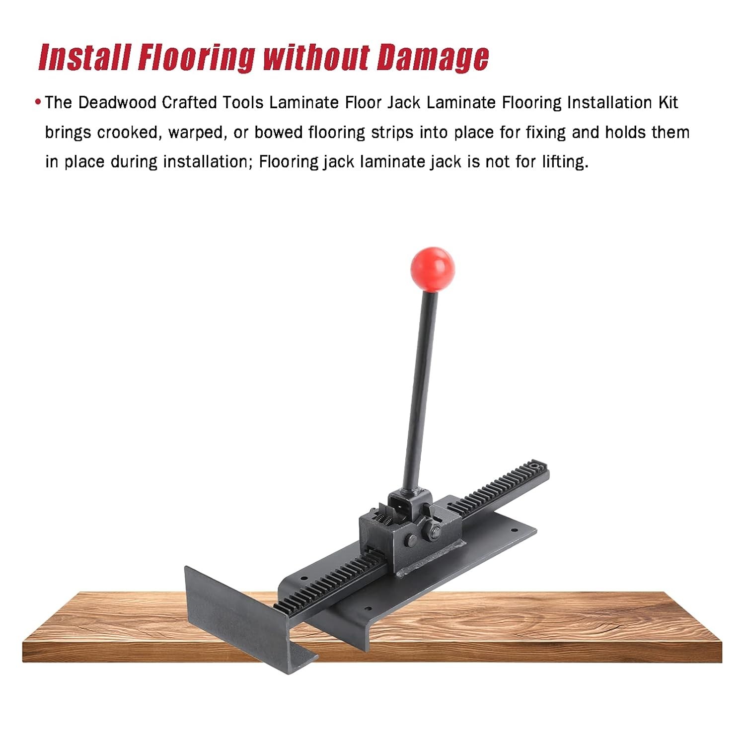 Compact Ratchet Flooring Jack Tool: Straighten, Secure, and Install Floors