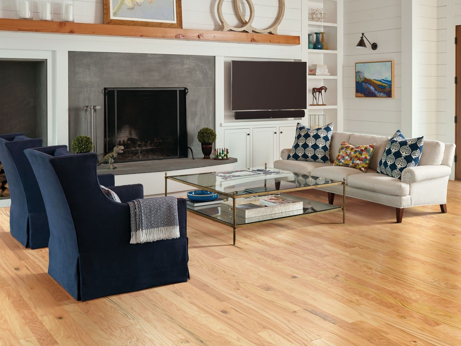 Shaw SW581 Albright Oak 3-1/4″W Smooth Engineered Red Oak – Caramel
