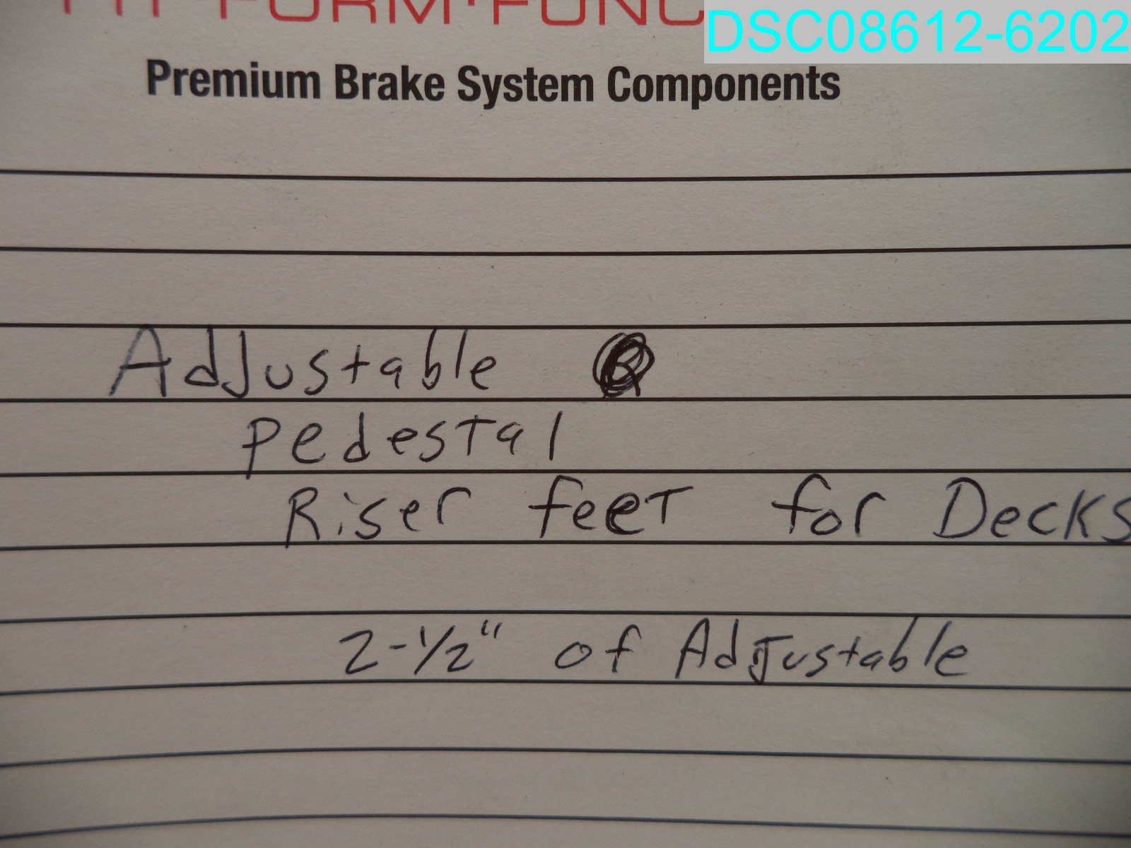 QTY=15: Deck Support Plastic Adjustable Pedestals Raising To 2-1/2″