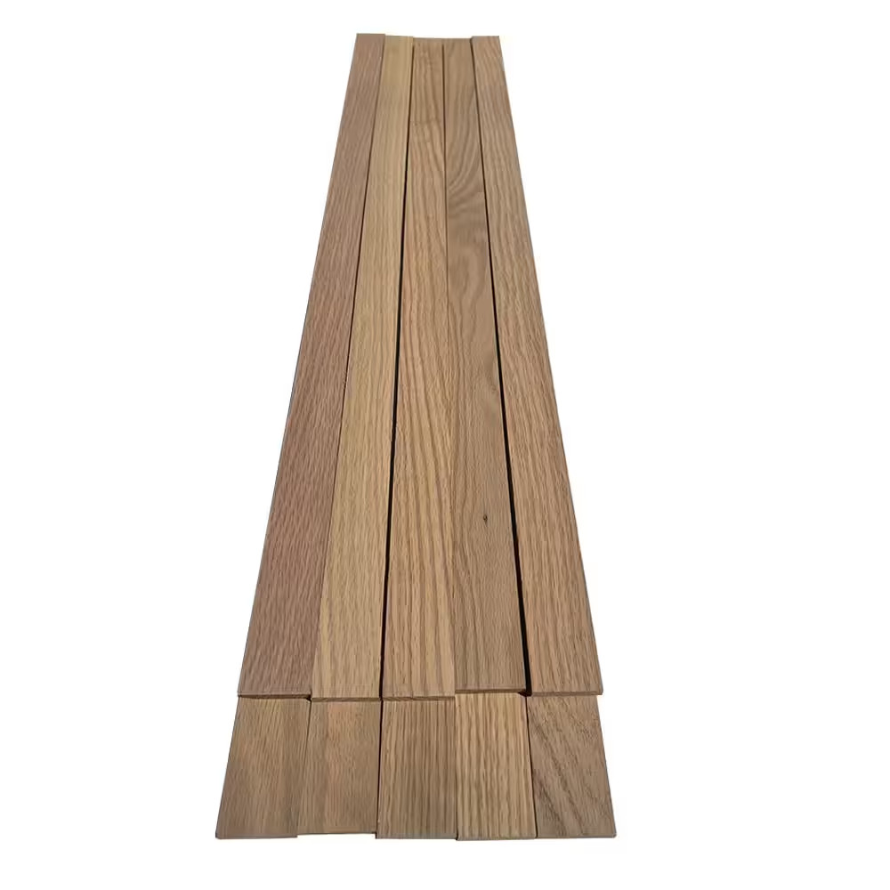 1/4 In. X 1.5 In. X 3 Ft. Prefinished Oak S4S Hardwood Hobby Board (10-Pack)
