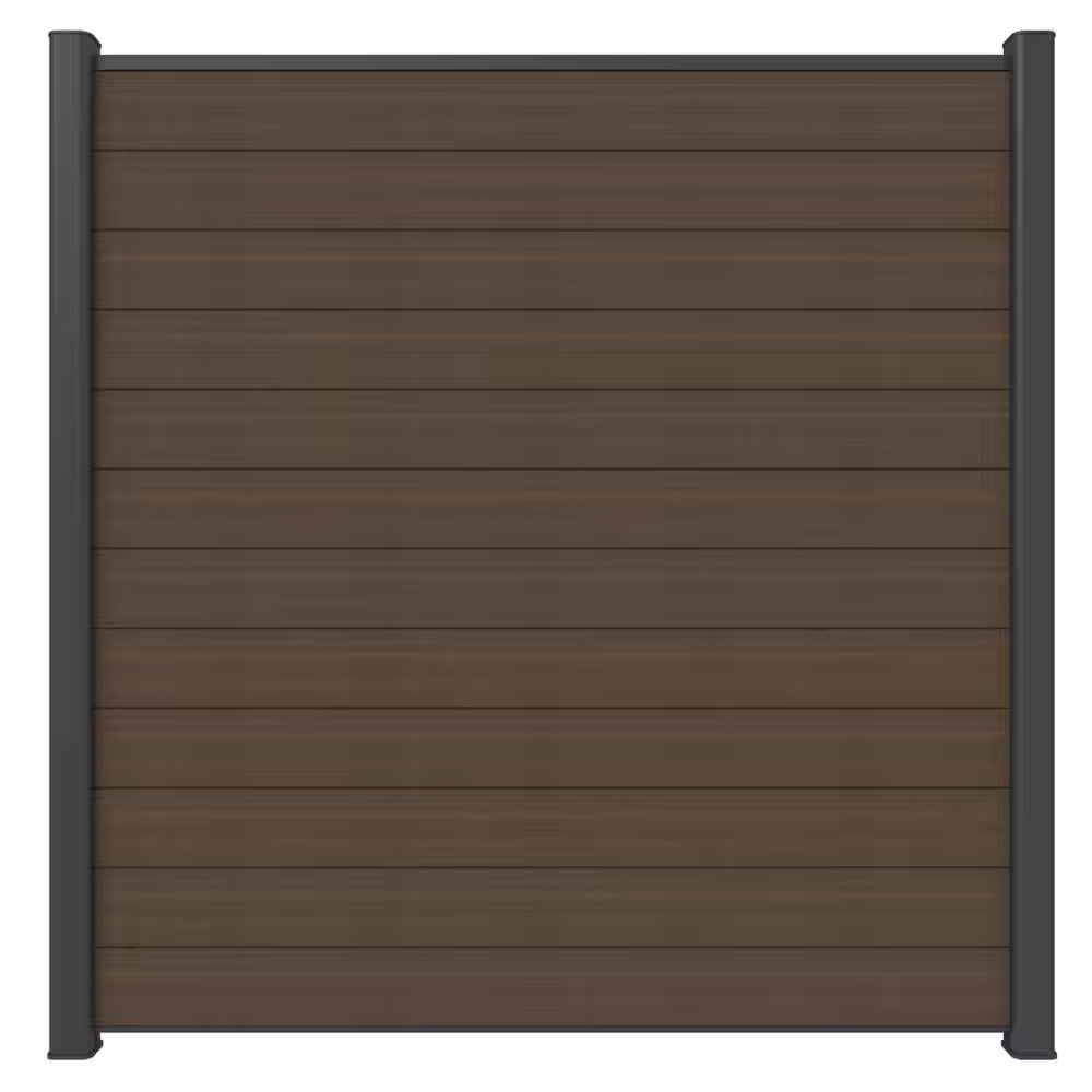 Ultraeasy Flat Style Enclosures 6 Ft. X 6 Ft. Brazilian Ipe Composite Horizontal