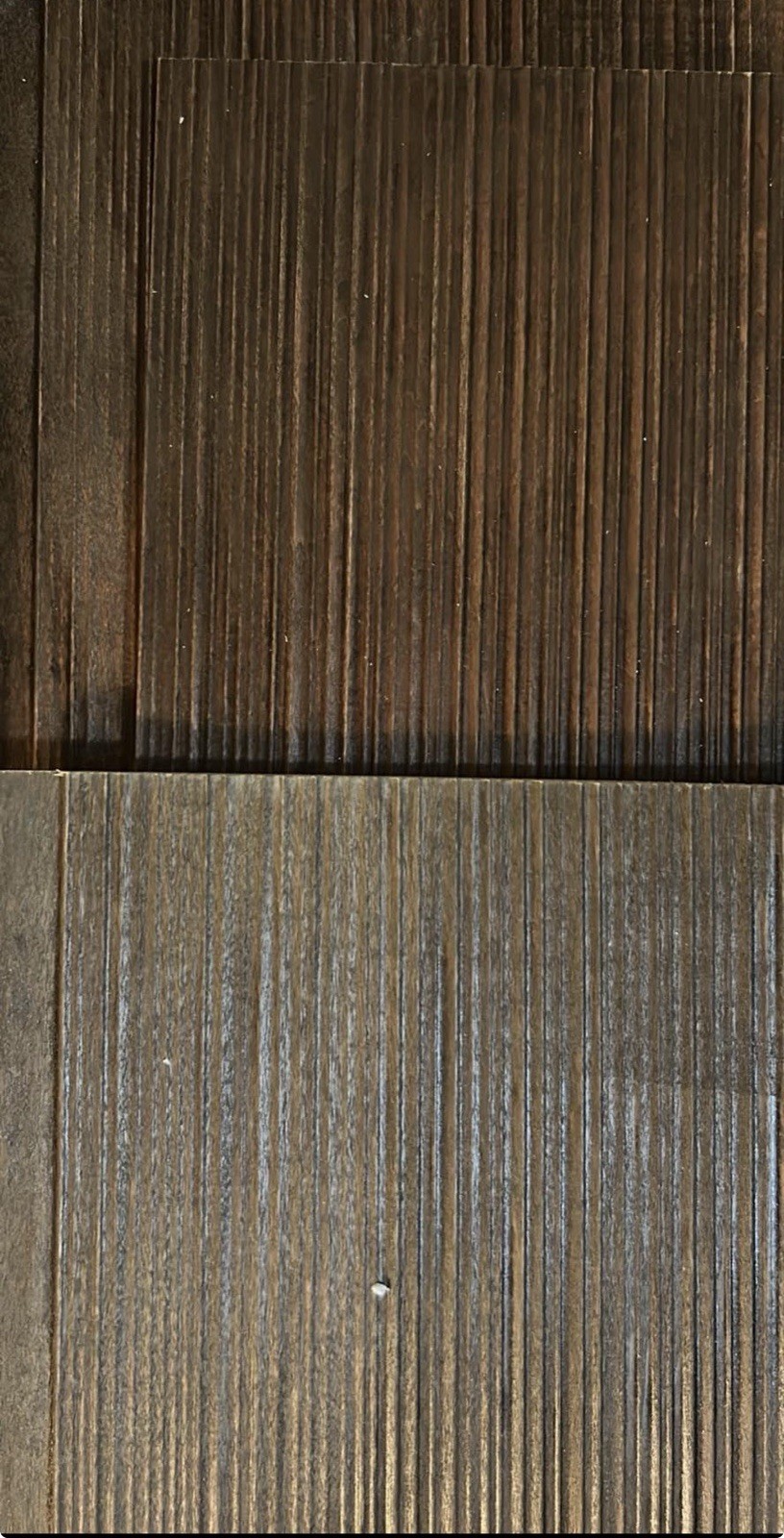 Brown Matte Solid Wood Flooring Planks 48x6in Micro-Beveled Nail Down Smooth