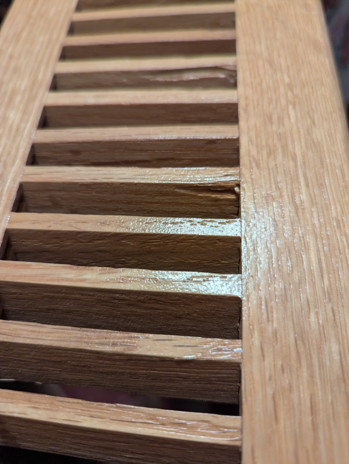 Prefinished Golden Oak Natural Flush Vents 18″X5″
