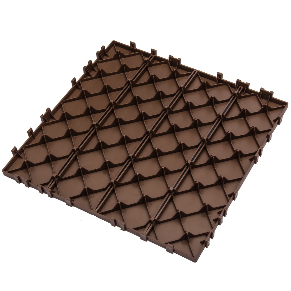 11.42″x11.42″ Plastic Interlocking Deck Tiles – 61.60 Sq.Ft Outdoor Plastic