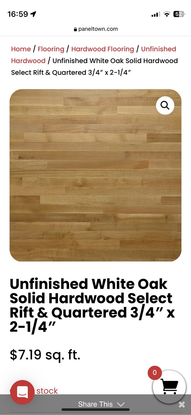 Premium new white oak 3/4″x2-1/4″ Select R&Q ~ 500 sq ft