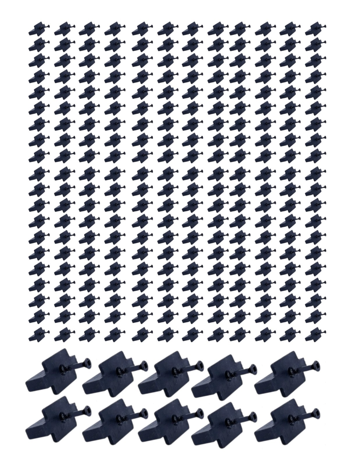 New Hidden Deck Fasteners 250 PCS Universal Nylon T-Clips For Composite Boards