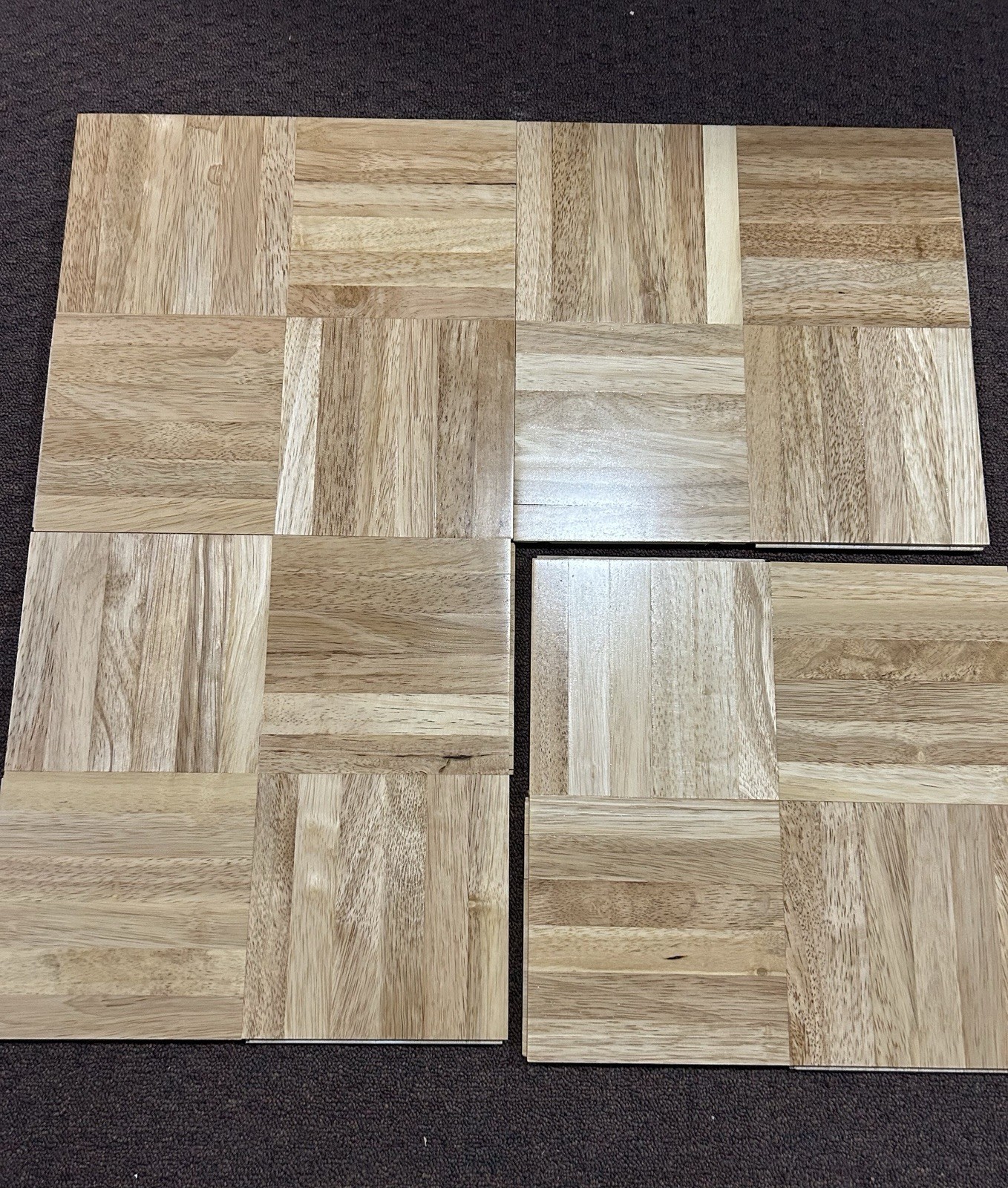 Oakgrain Solid Parquet Hardwood Tile Flooring 6-Finger (10 Tiles/Package) NEW!