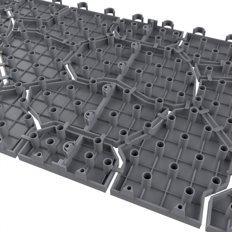 Interlocking Deck Tiles Outdoor Flooring Weather Resistant Drainage Quick Setup