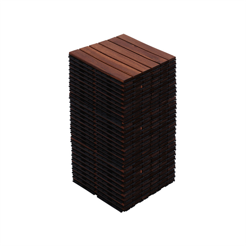 10/20/30PCS Interlocking Deck Tiles Wood Flooring Balcony Patio Paver 12″ *12″
