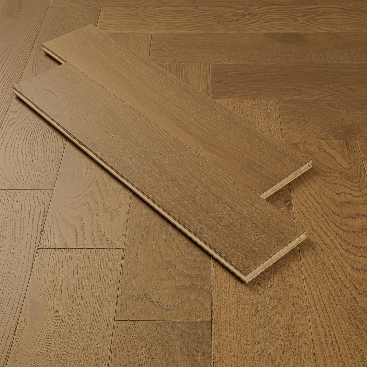 Sterlington Wellow Oak Herringbone Engineered Hardwood Flooring, 15.5 Sq. Ft.
